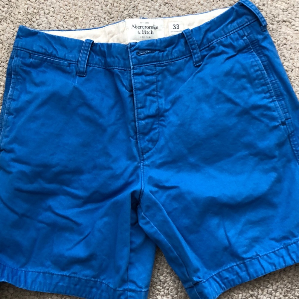 ABERCROMBIE FITCH mens button fly shorts